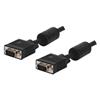 Cavo VGA CABLE 177, 15 poli adatto per monitor con ferriti antidisturbo e doppia schermatura.